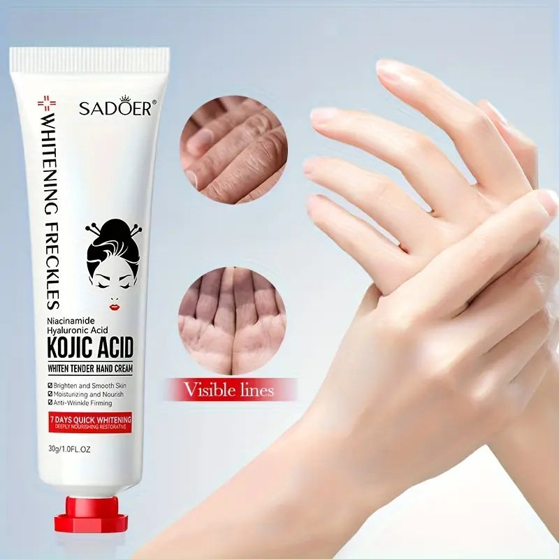 Sadoer Kojic Acid Hand Cream – Whitening, Brightening & Deep Moisturizing