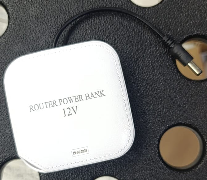 Wifi Router Power Bank 20000mAh – 9V/12V Backup for Uninterrupted Internet