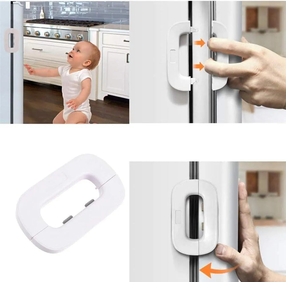 Child Safety Fridge & Cabinet Lock – Self-Adhesive Multi-Use Door Lock