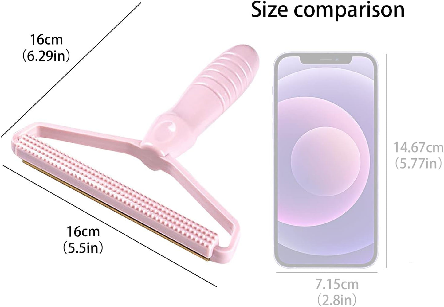 2-in-1 Lint & Pet Hair Remover Brush – Copper Blade Fabric Fuzz Shaver
