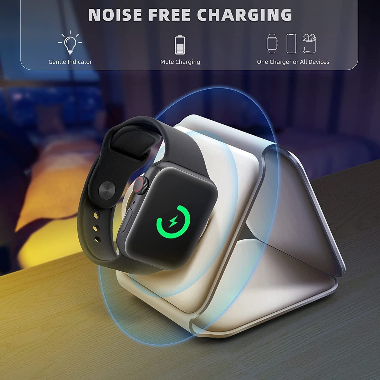 3-in-1 Wireless Charging Station – Phone, Watch & AirPods