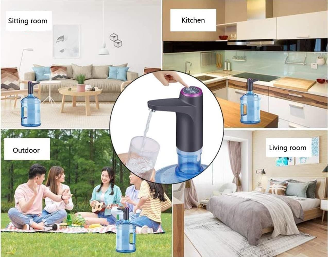 Electric Water Bottle Pump | USB Rechargeable Dispenser – Dubai UAE