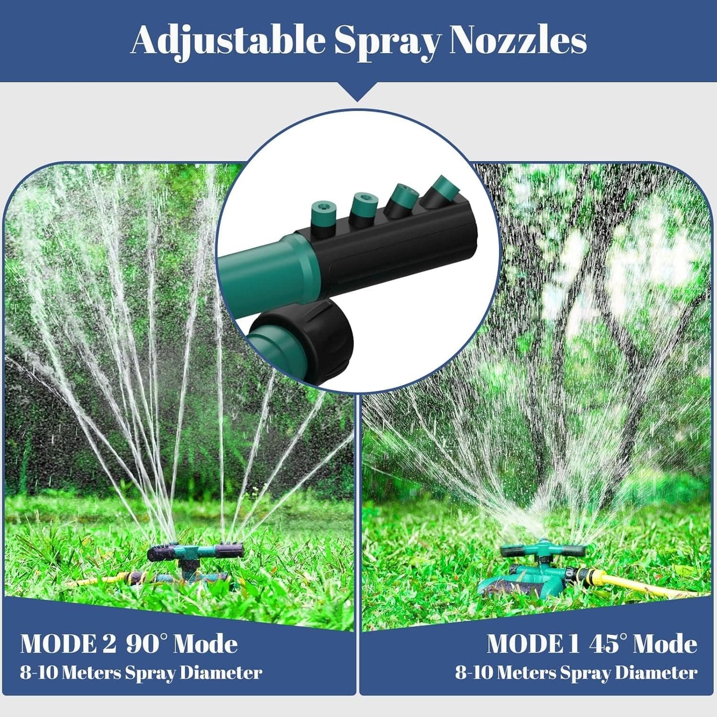 360° Rotating Lawn Garden Sprinkler | 3-Arm 12-Nozzle – Dubai UAE