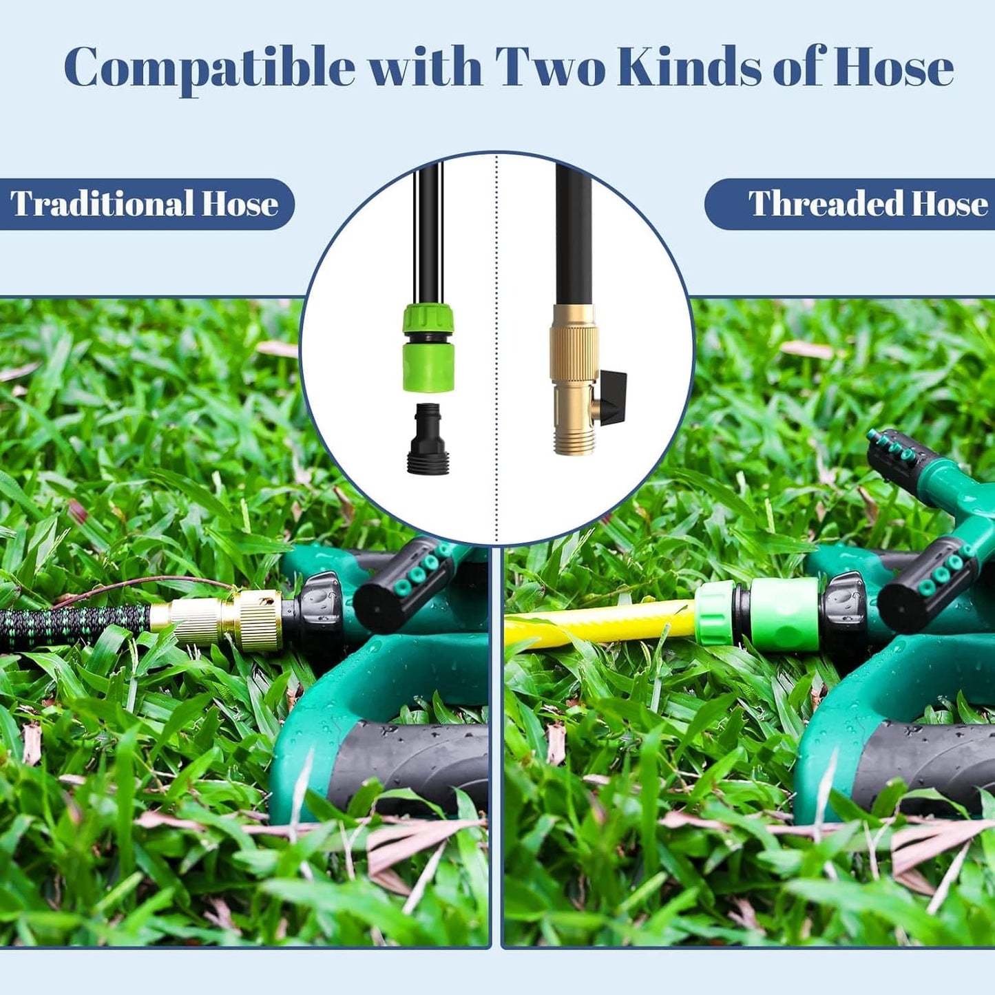 360° Rotating Lawn Garden Sprinkler | 3-Arm 12-Nozzle – Dubai UAE