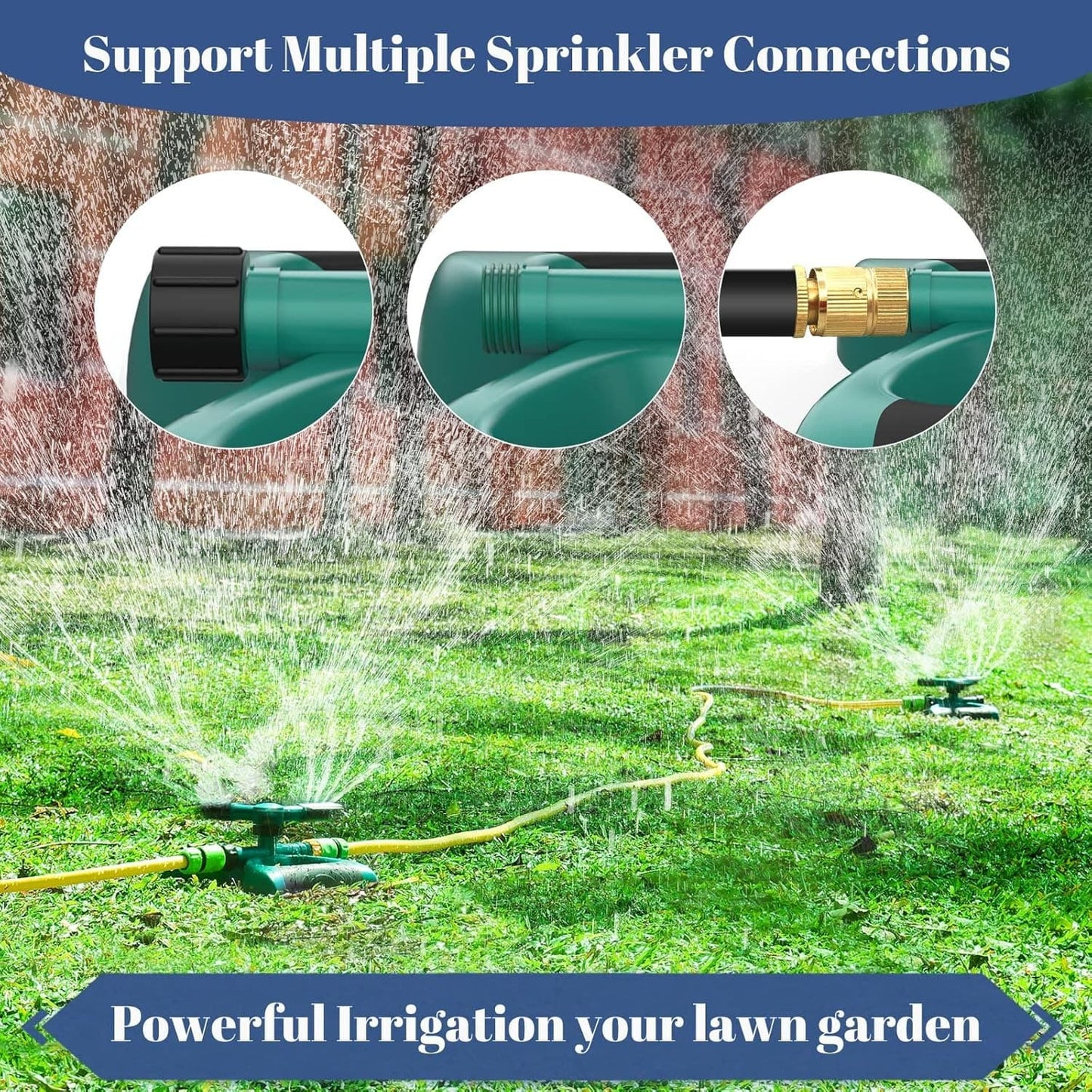 360° Rotating Lawn Garden Sprinkler | 3-Arm 12-Nozzle – Dubai UAE