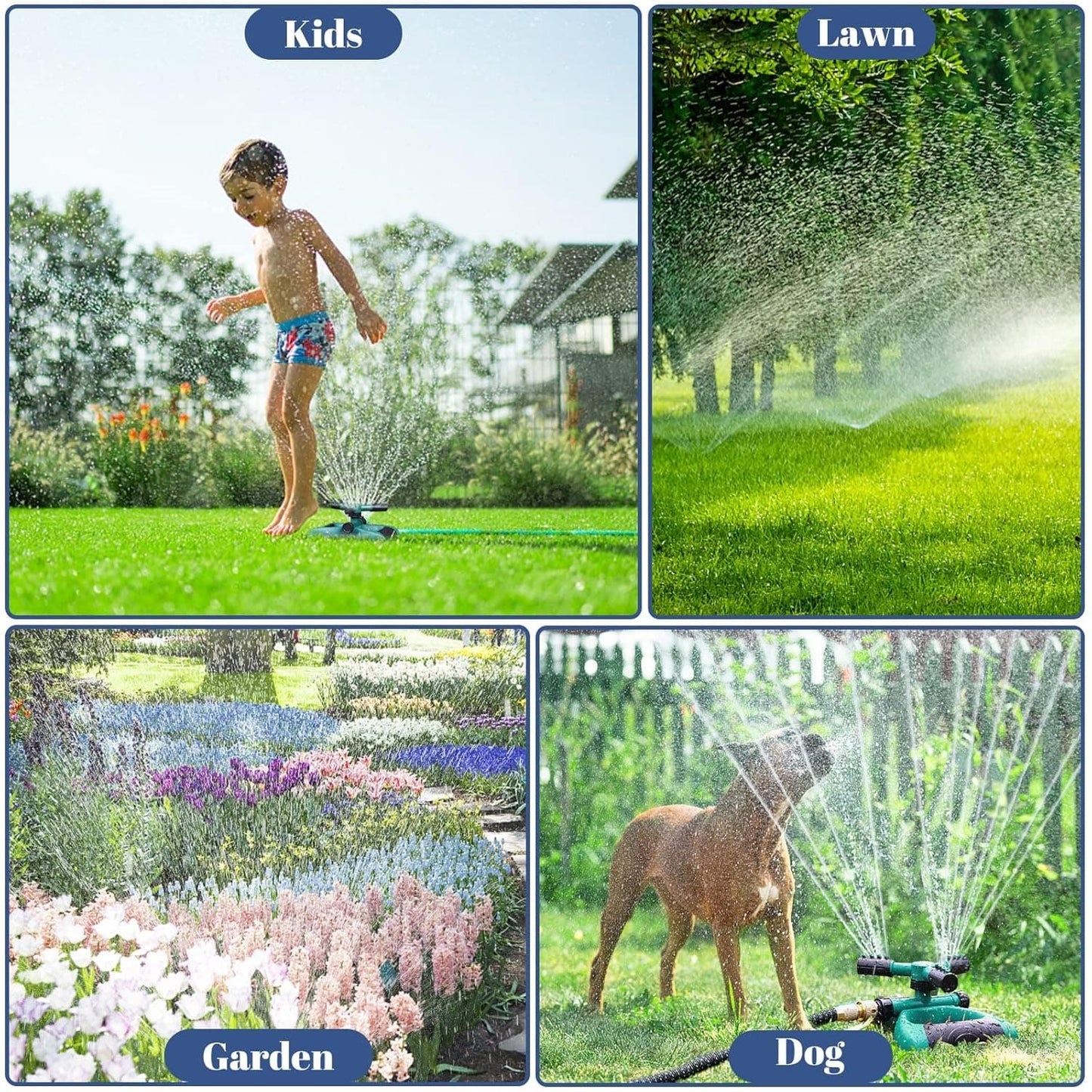 360° Rotating Lawn Garden Sprinkler | 3-Arm 12-Nozzle – Dubai UAE