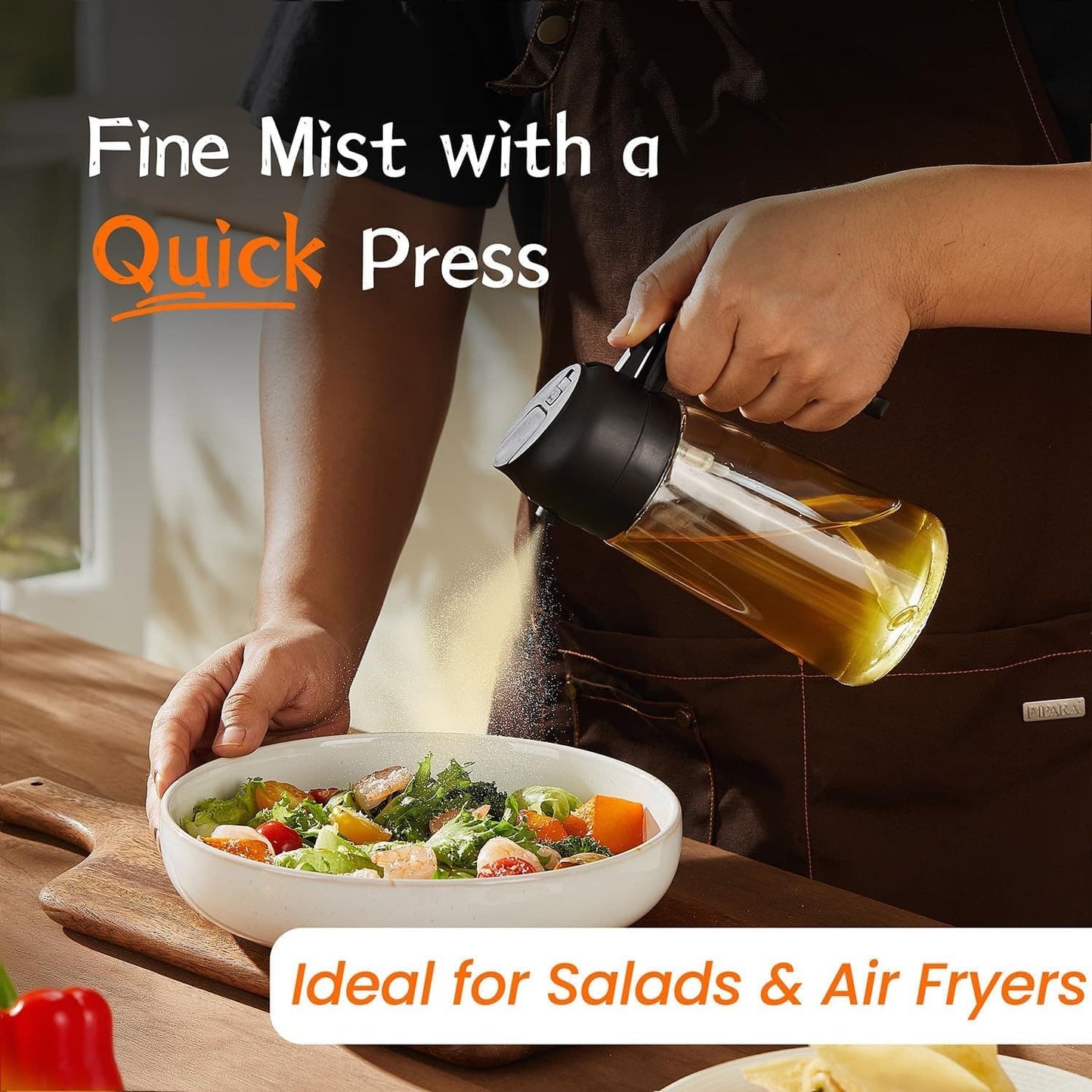 2-in-1 Oil Dispenser & Sprayer Bottle