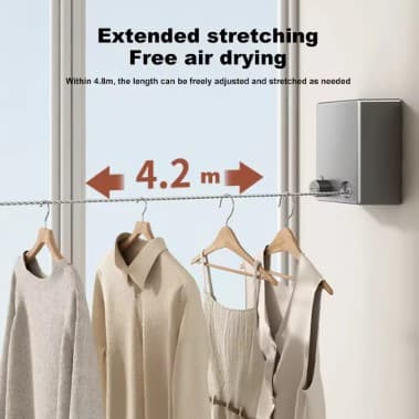 4.2M Stainless Steel Retractable Drying Rope