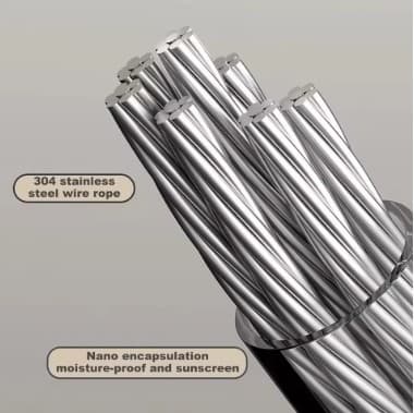 4.2M Stainless Steel Retractable Drying Rope