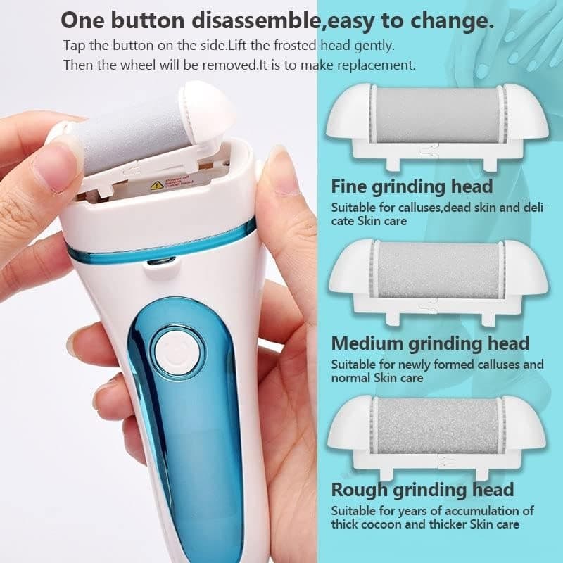 Electric Foot File & Callus Remover – Rechargeable Pedicure Tool