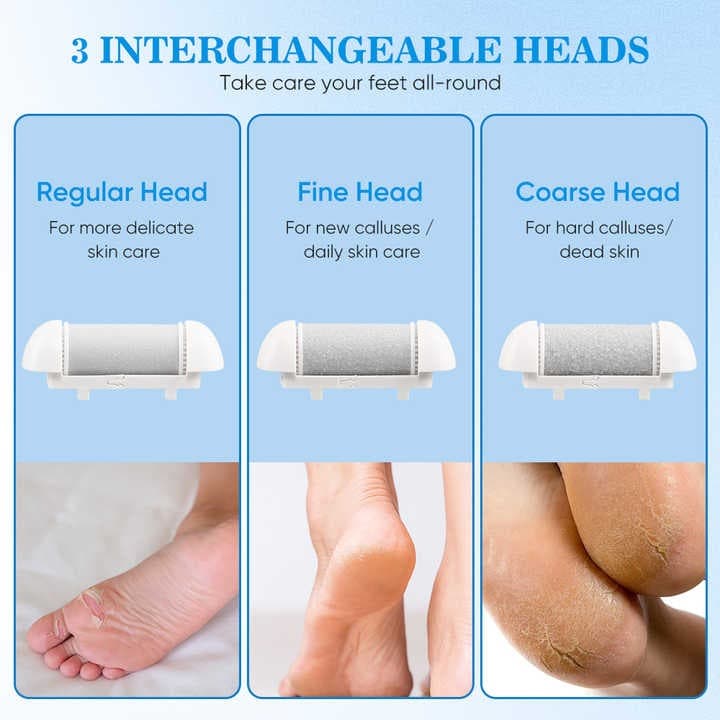 Electric Foot File & Callus Remover – Rechargeable Pedicure Tool