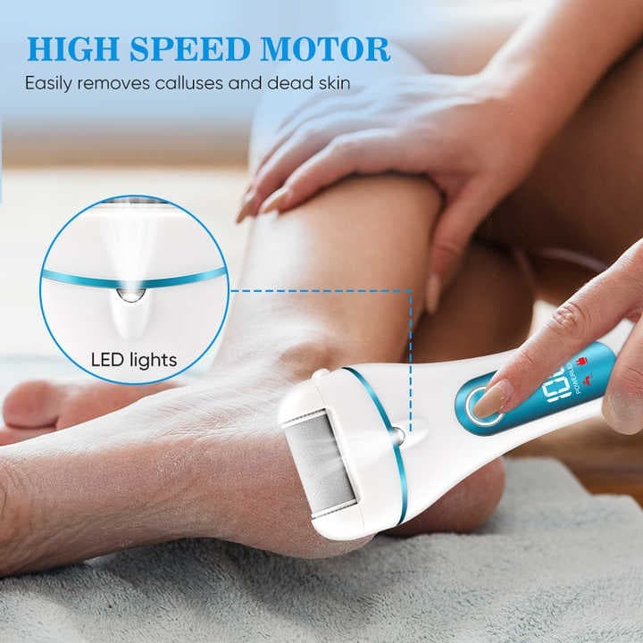 Electric Foot File & Callus Remover – Rechargeable Pedicure Tool