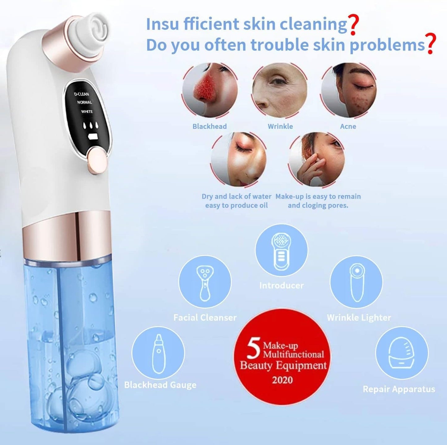 Electric Blackhead Remover – Vacuum Pore Cleanser