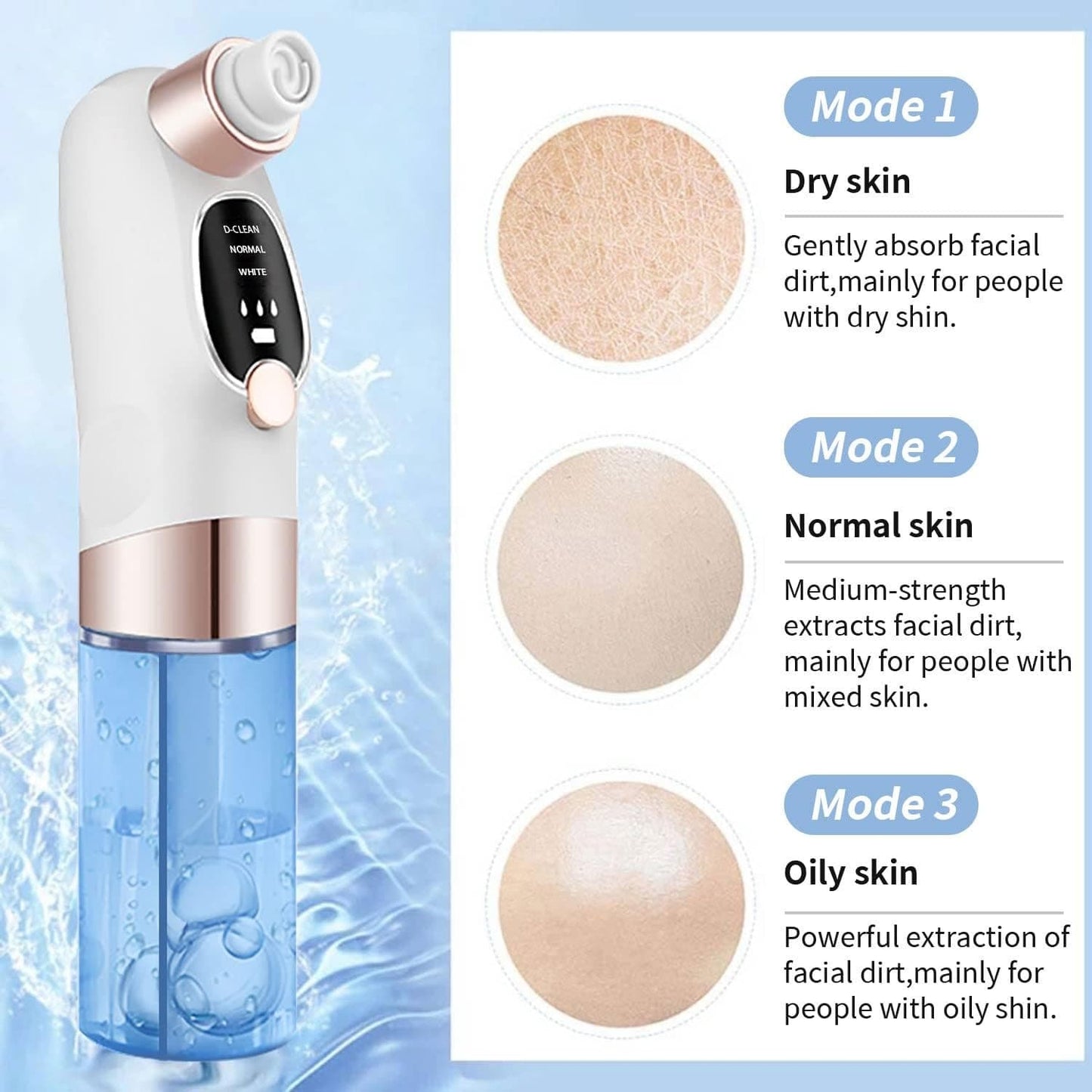 Electric Blackhead Remover – Vacuum Pore Cleanser