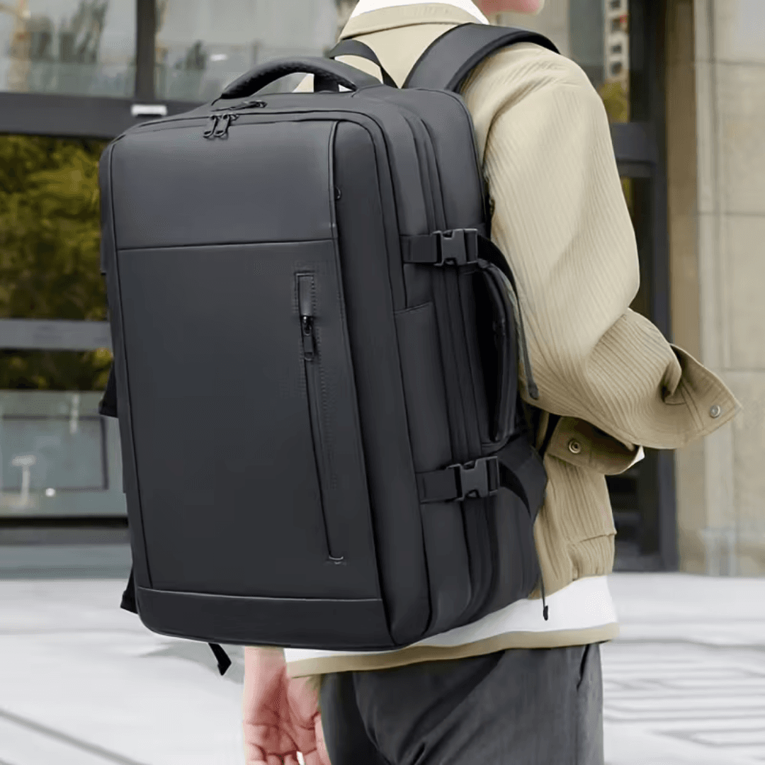 Vacuum Compression Travel Backpack 17" | Built-in Air Pump