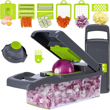 22-Pcs Kitchen Multifunctional Vegetable Cutter Set – Slicer, Dicer, Shredder & Food Chopper