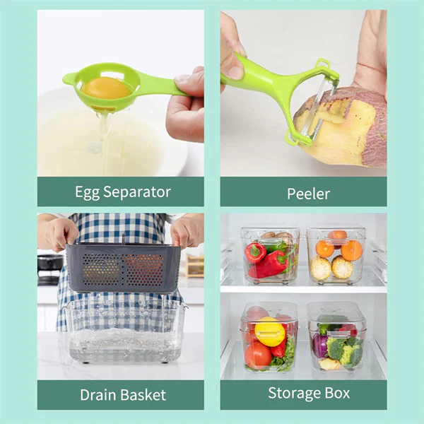 22-Pcs Kitchen Multifunctional Vegetable Cutter Set – Slicer, Dicer, Shredder & Food Chopper