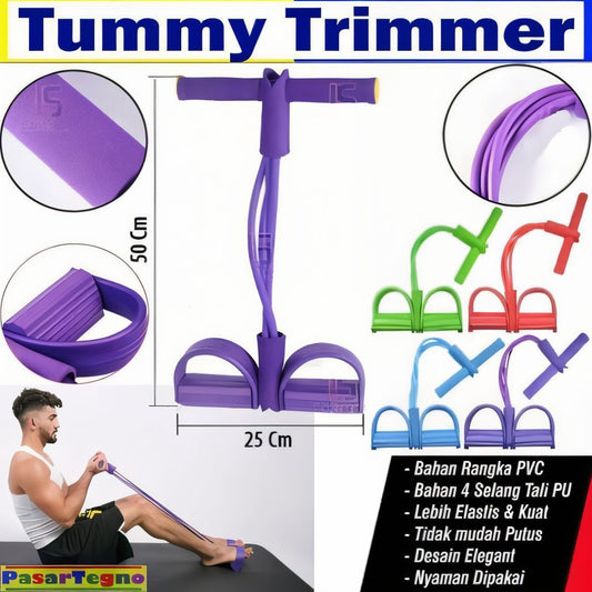 Foot Pedal Resistance Band – Elastic Sit-Up Pull Rope for Yoga & Gym