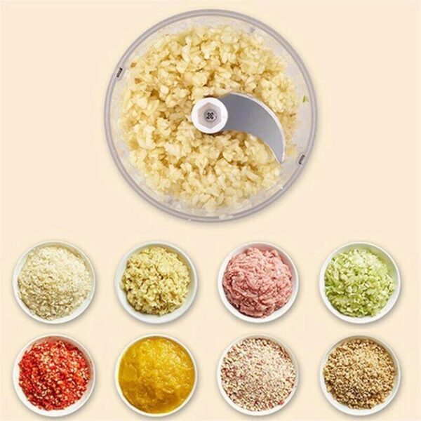 Mini Food Chopper – Portable USB Rechargeable Vegetable, Garlic & Meat Grinder (250ml)