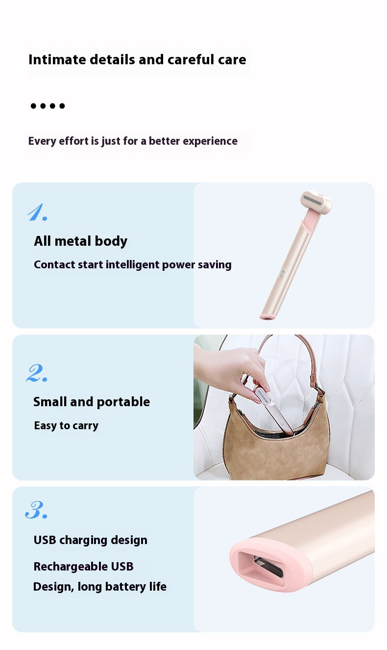 4-in-1 Electric Eye Massager – Red & Blue Light | Microcurrent | Warmth | Anti-Aging | Dubai UAE