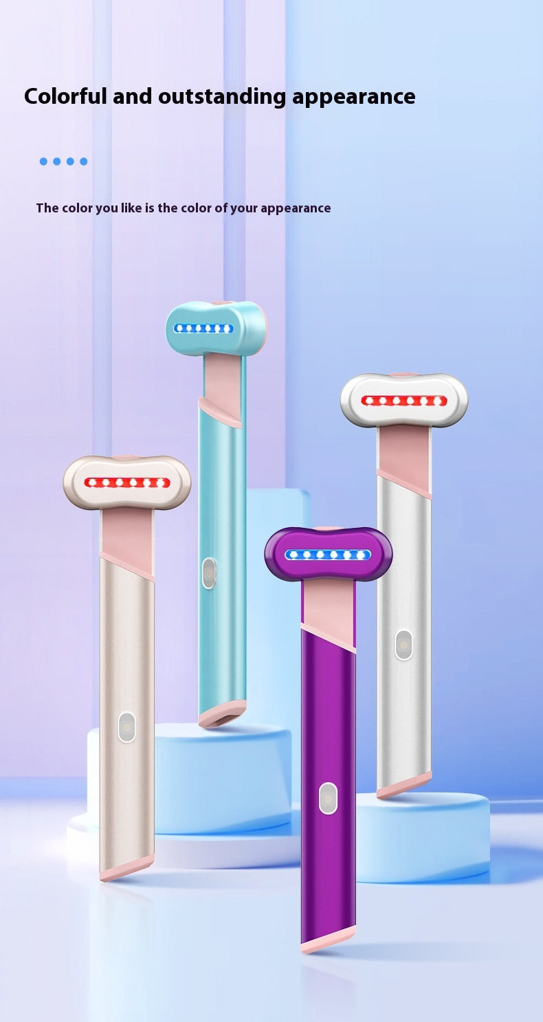 4-in-1 Electric Eye Massager – Red & Blue Light | Microcurrent | Warmth | Anti-Aging | Dubai UAE
