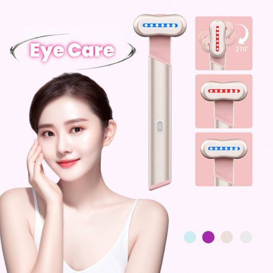 4-in-1 Electric Eye Massager – Red & Blue Light | Microcurrent | Warmth | Anti-Aging | Dubai UAE