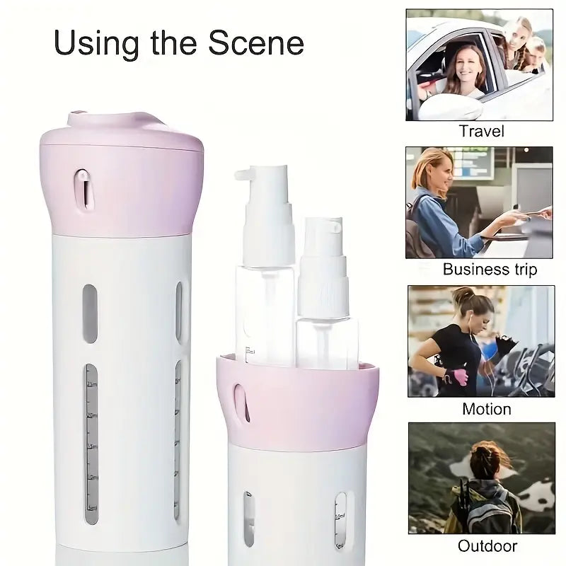 4-in-1 Portable Oil Dispenser Bottle – 3 Spray Bottles + Funnel | Kitchen & BBQ | Dubai UAE