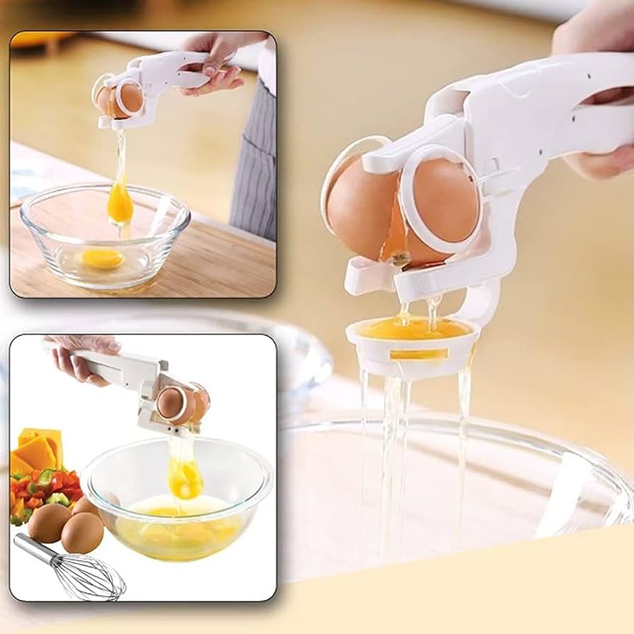 Handheld Egg Cracker & Separator Tool – BPA-Free Kitchen Gadget