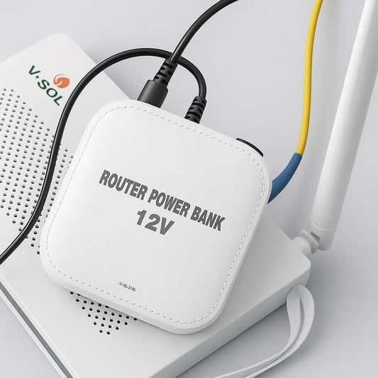 Wifi Router Power Bank 20000mAh – 9V/12V Backup for Uninterrupted Internet