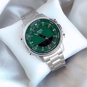 Original Casio Turquoise Dial Men Watch – Dual Display Illuminator 50M