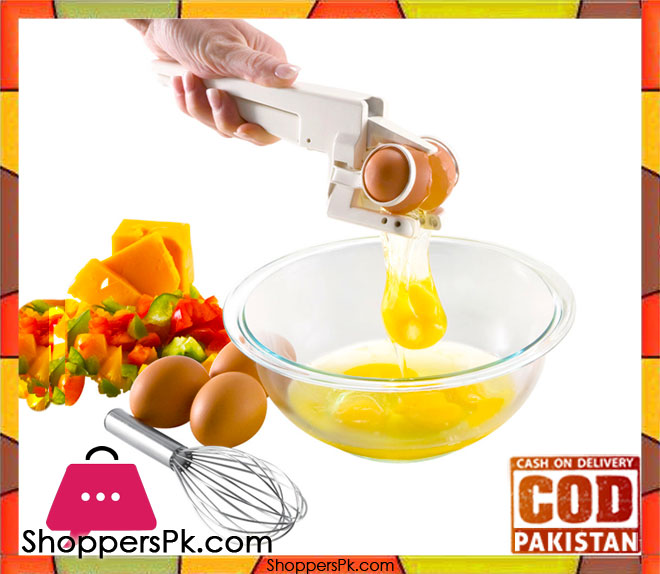 Handheld Egg Cracker & Separator Tool – BPA-Free Kitchen Gadget
