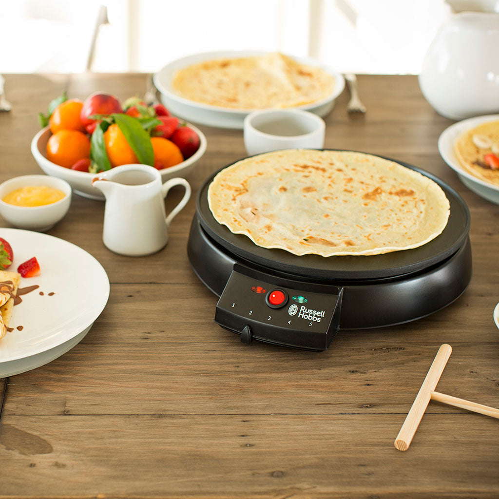 CucinaPro Electric Crepe Maker – 13" Non-Stick | 5 Heat Levels | Pancakes & Flatbreads | Dubai UAE