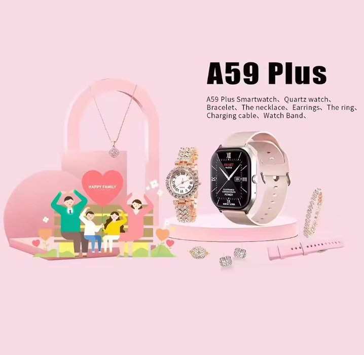 A59 Plus Smart Watch – Fitness & Health Tracker Smartwatch