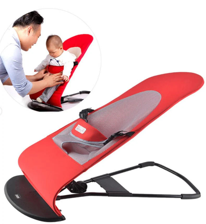 Foldable Baby Bouncer Chair with Toy Bar – Safe & Comfortable for 1–4 Years
