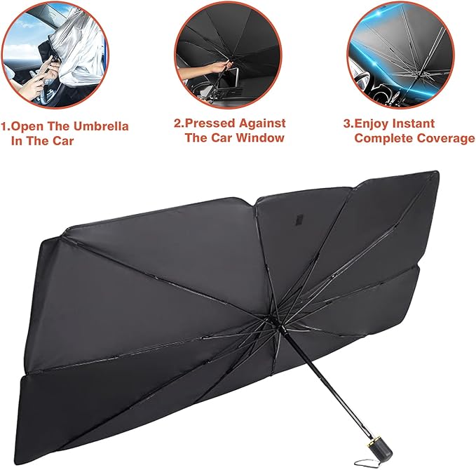 Car Windshield Sun Umbrella – Foldable UV Protection Sunshade