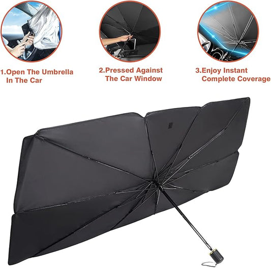Car Windshield Sun Umbrella – Foldable UV Protection Sunshade