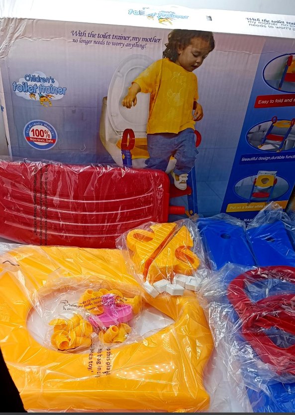 Children Toilet Training Ladder – Foldable Potty Step Stool with Handrails