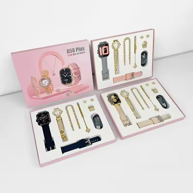 A58 Plus 6-in-1 Smartwatch for Women – Fitness Tracker | Perfect Gift for Girls