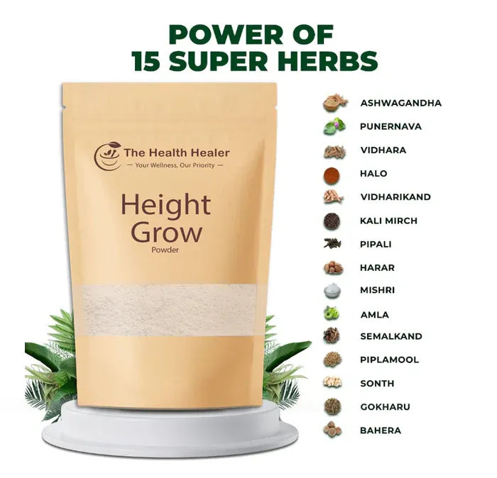 Herbal Height Growth Powder – Natural Height Booster Supplement for Teens & Adults