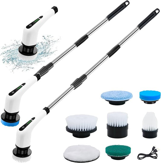 Electric Cleaning Brush - Cordless Spin Scrubber
