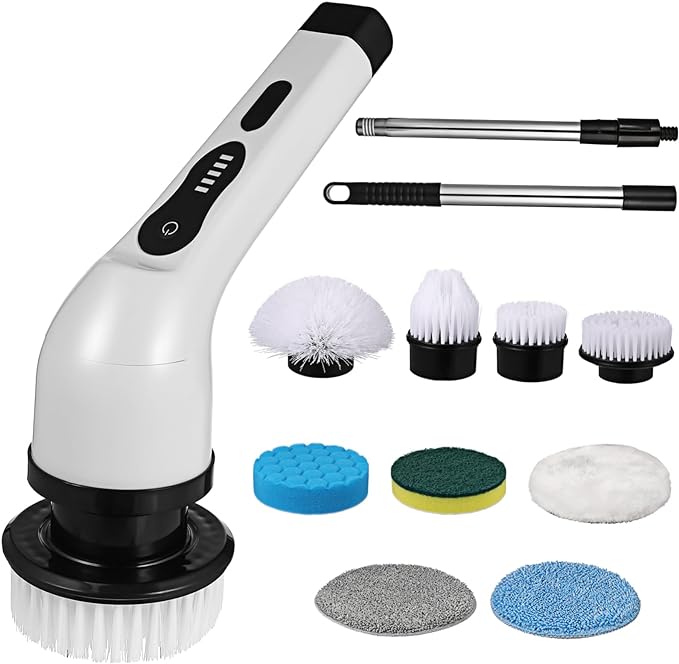Electric Cleaning Brush - Cordless Spin Scrubber
