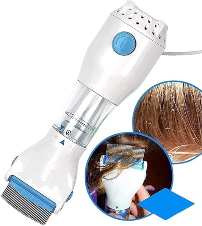Electric Head Lice Remover Comb – Chemical-Free, Safe for Kids & Adults