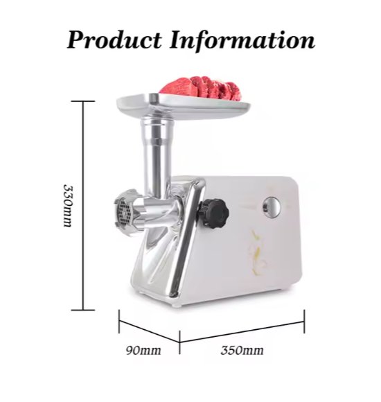 Electric Meat Grinder – High-Power Multi-Purpose Food Mincer