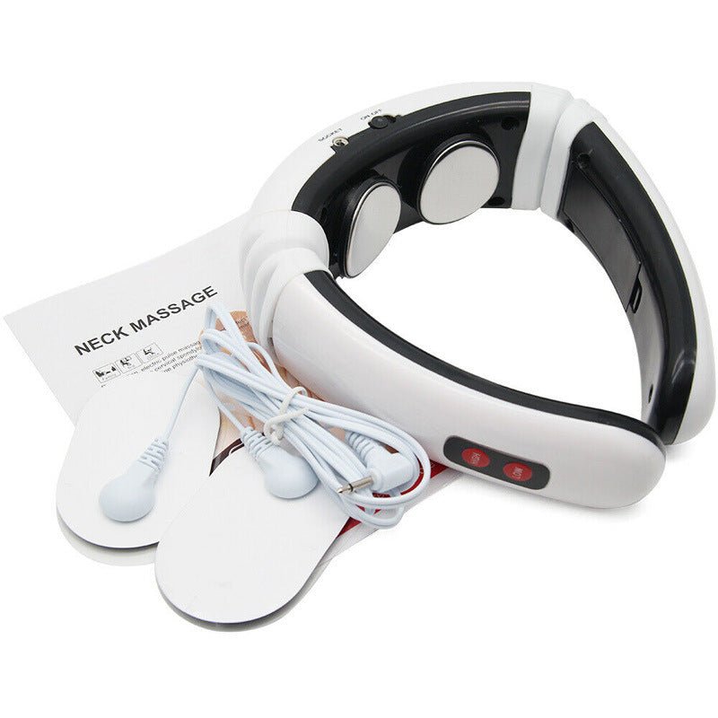 Electric Pulse Neck Massager – EMS & Heat Pain Relief
