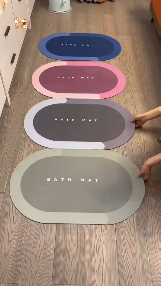 Bath Mat – Water Absorbent Non-Slip Bathroom Carpet | 24x16 Inch Random Designs