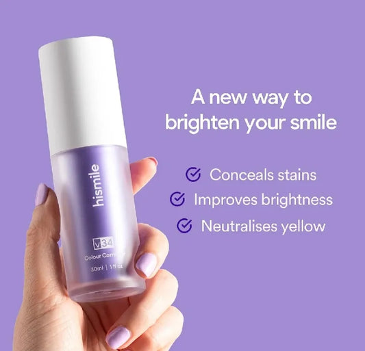 HiSmile V34 Purple Teeth Whitening Toothpaste – Color Corrector 30ml