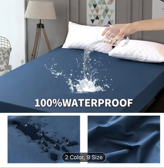 Waterproof Mattress Protector Cover – Single Queen King | 360° Elastic Fitted