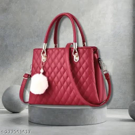 Ladies PU Leather Handbag – Stylish Crossbody Shoulder Bag for Women & Girls