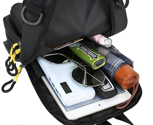 Men's Waterproof Crossbody Chest Bag with USB Charging Port – Travel Sling Bag