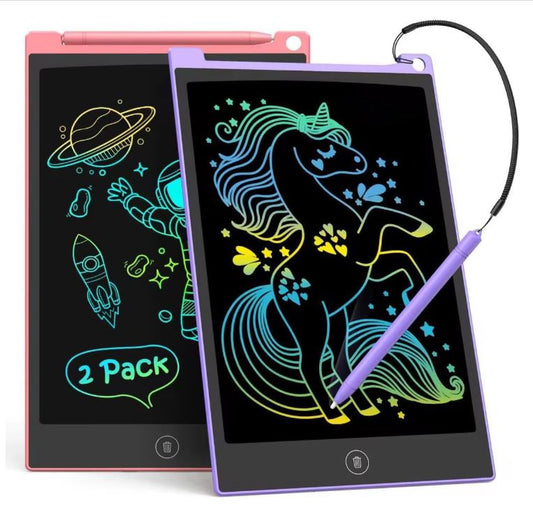 LCD Writing Tablet for Kids – 12 Inch Erasable Drawing Pad with Stylus